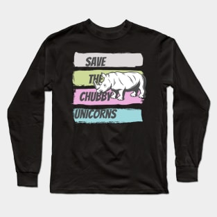 Save The Chubby Unicorns Long Sleeve T-Shirt